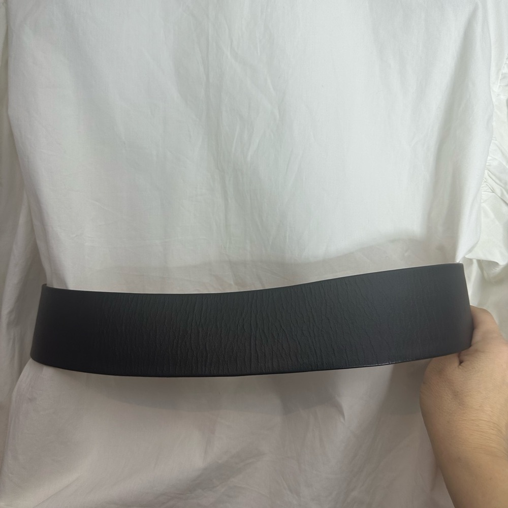 Pony hair brown and white vintage real leather belt - Picture 4 of 5